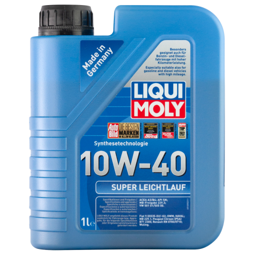 9503 LiquiMoly НС-синт. мот.масло Super Leichtlauf 10W-40 SN A3/B4 (1л) - 1 л